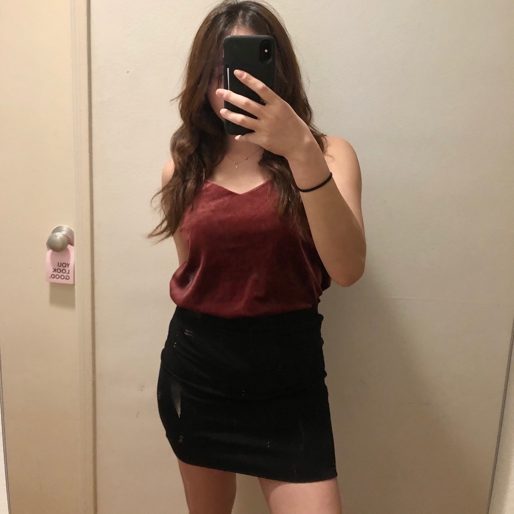 Red Velvet Top